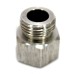 SS Adapter Equal  Hex Male/Female Commercial Stainless Steel 202.